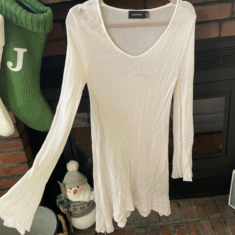 Long sleeve beach summer dress